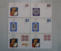 Lot ++ 6 FDC`s Papieränderung 1978